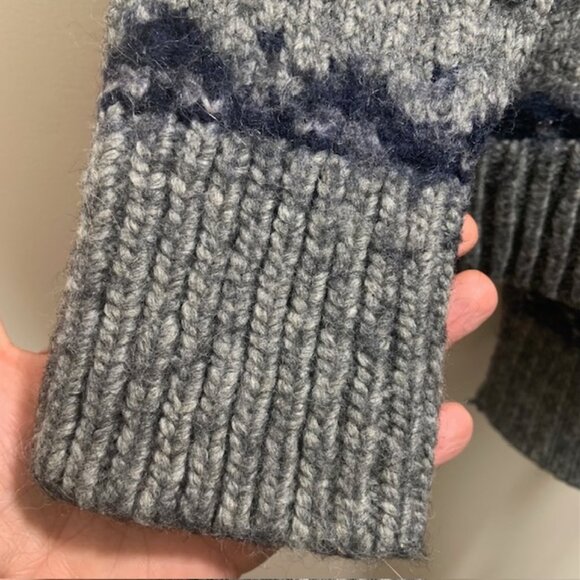 NWOT LOFT Fair Isle Chunky Apres Ski Nordic Sweater Wool Mohair Blend - Size M - Picture 4 of 8